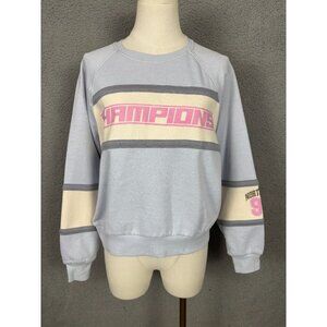 Self Esteem Juniors' Fleece Crew Neck "CHAMPIONS" Sweatshirt Multi Small NWT's
